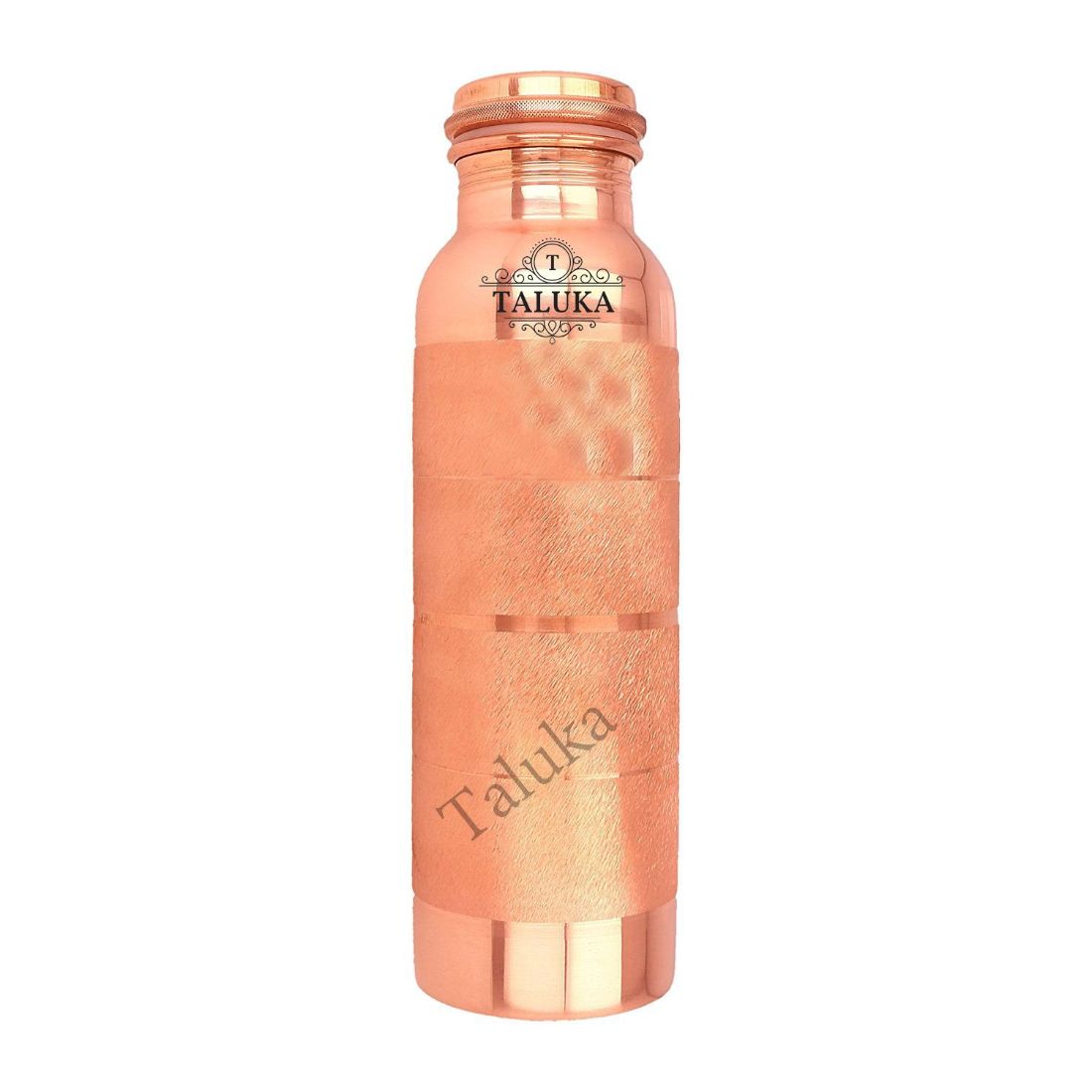 Handmade Pure Copper Joint Free Leak Proof Water Bottle 1000 ML Set Of 3 Drink Ware Storage Bottle For Good Health