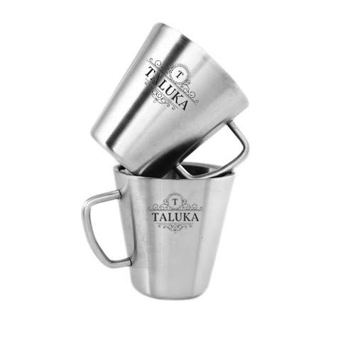 Stainless Steel Coffee Mug Set, 220 Ml, Silver, 2 Piece