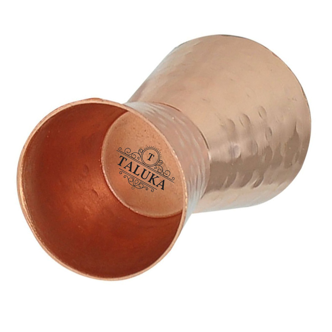 Copper Plated Hammered Jigger Shots Double Side Peg Measure 30 Ml & 60 Ml
