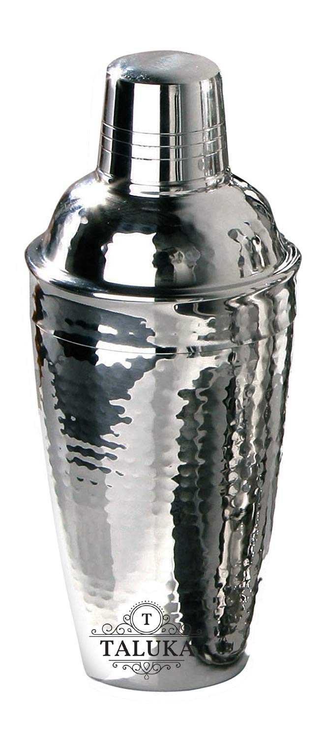 Stainless Steel Hammered Cocktail Shaker, Mock Tail Shaker, Drink Mixer Use for Drink Mixer, Bar ware 750 ML