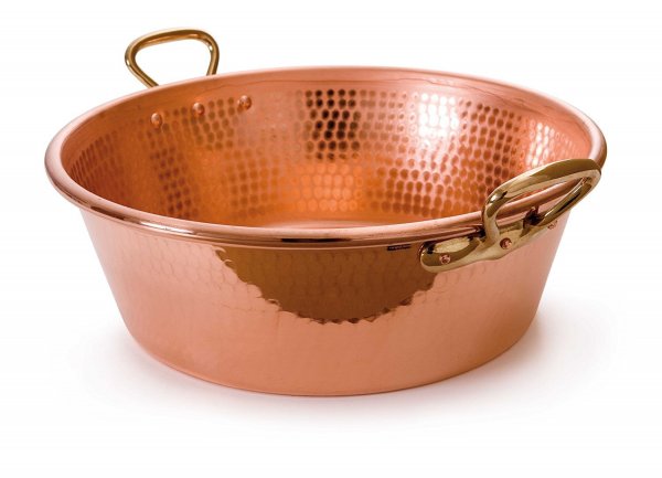 Copper 15000 ML Jam Pan with Bronze Handles for Cookware (16&quot; X 6&quot; Inches Approx)