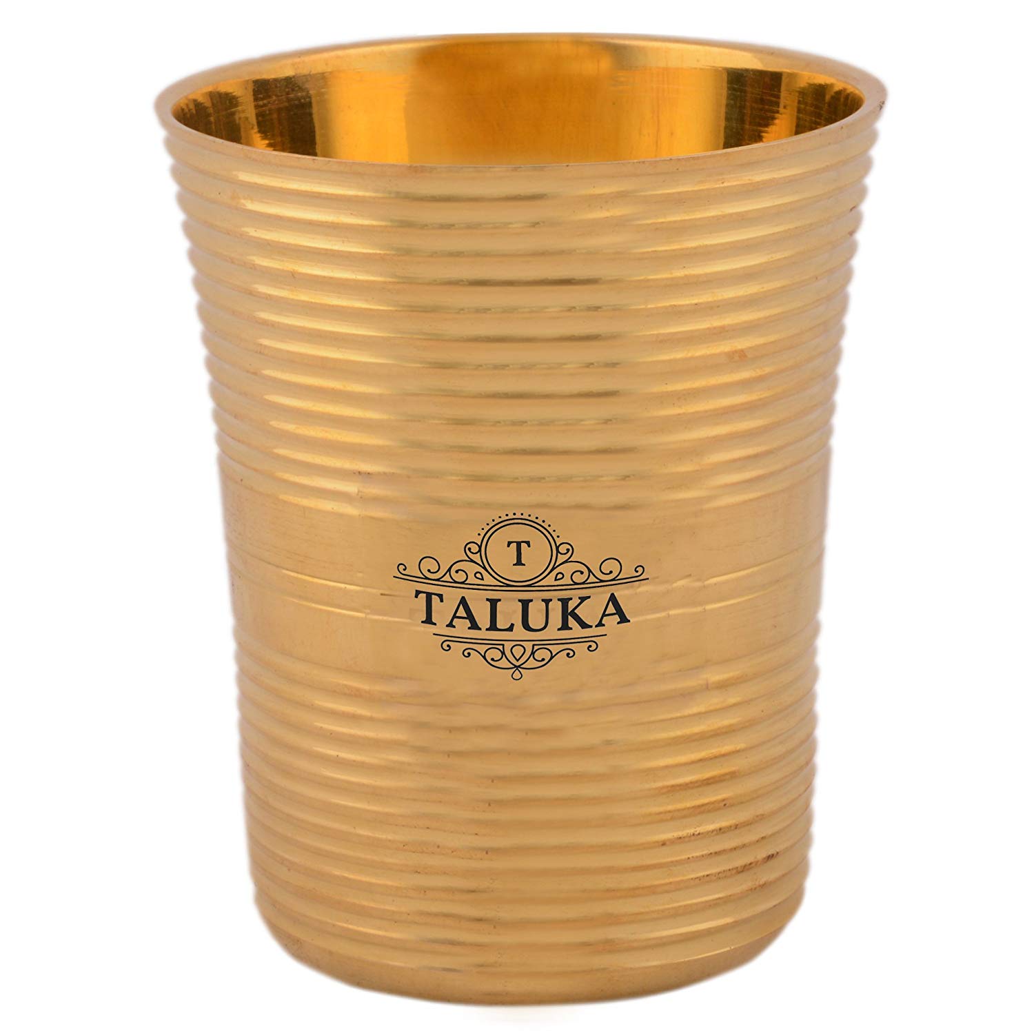 Brass Water Glass Tumbler Cup 300 ML For Drinking Serving Purpose Home Hotel Use
