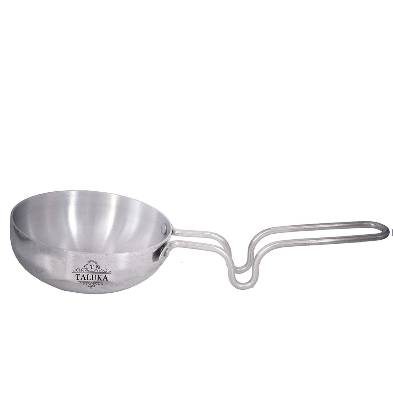 Aluminium Silver Tadka Pan for Cooking Purpose Hotel Home Restaurant 4.8" inch Approx