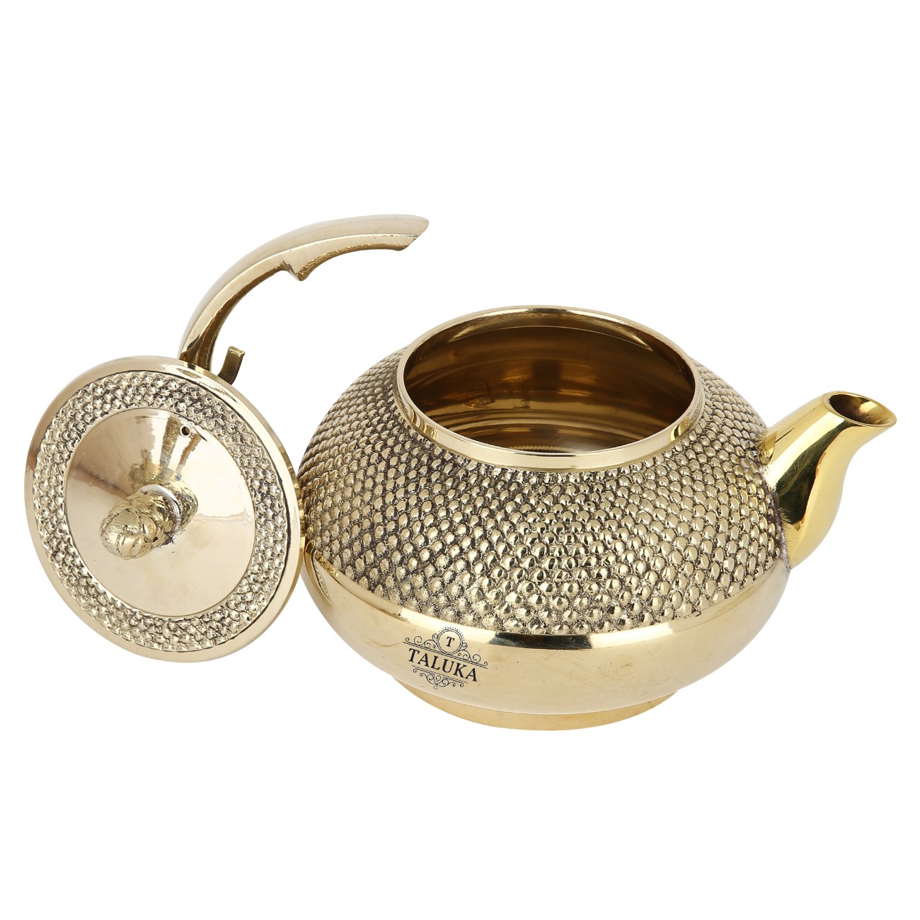 Brass Royal Diamond Design Tea Pot Coffee Tea Serving Pot 800 ML Drinking Serving Purpose