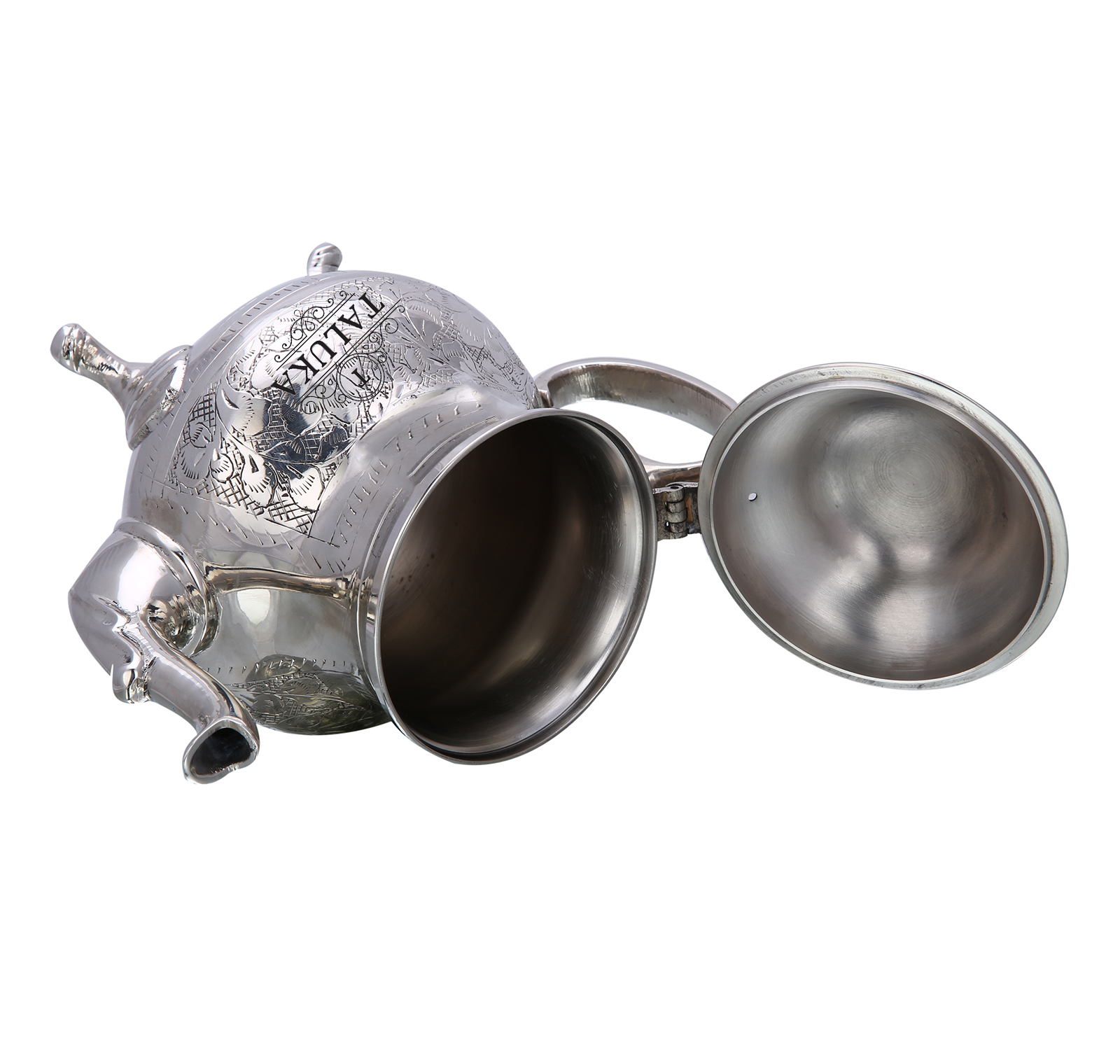 Brass Tea Pot With Designer Lid Coffee Tea Serving Pot 800 ML Drinking Serving Purpose