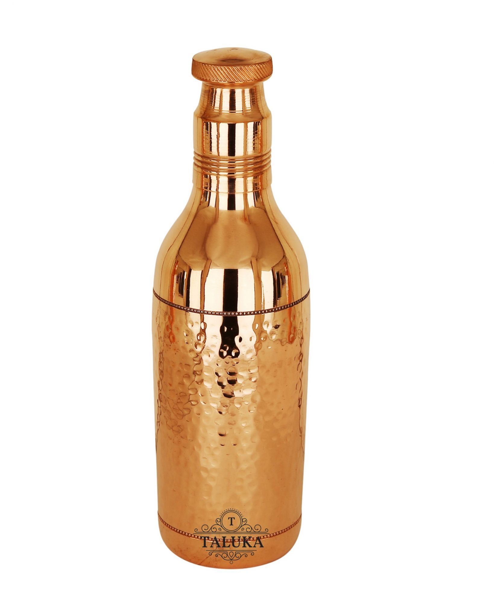 Copper Hammered Drinking Water Bottle 1700 ML For Health Benefits