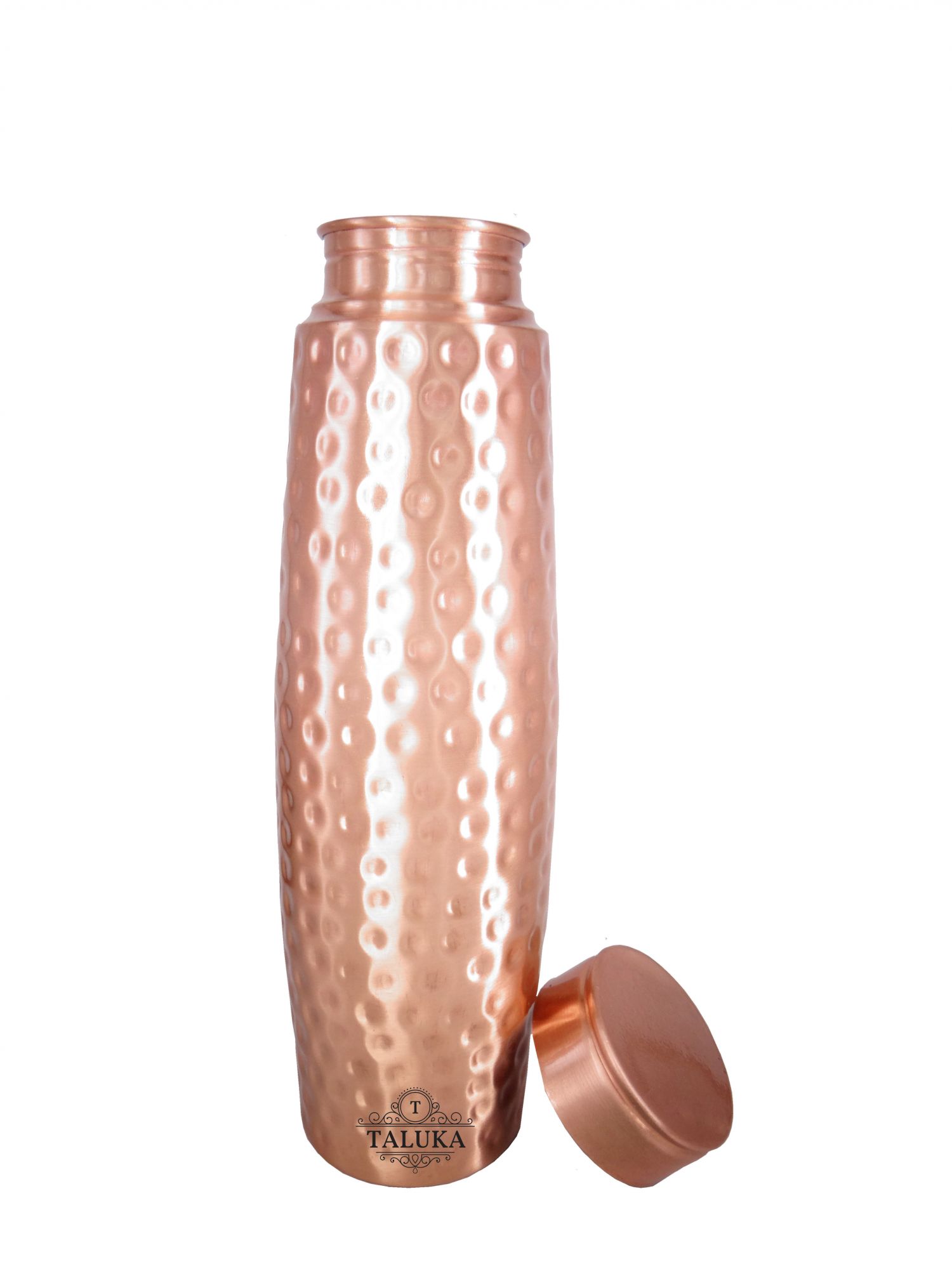 Copper Hammered Leak Proof Joint Free Drinking Water Bottle