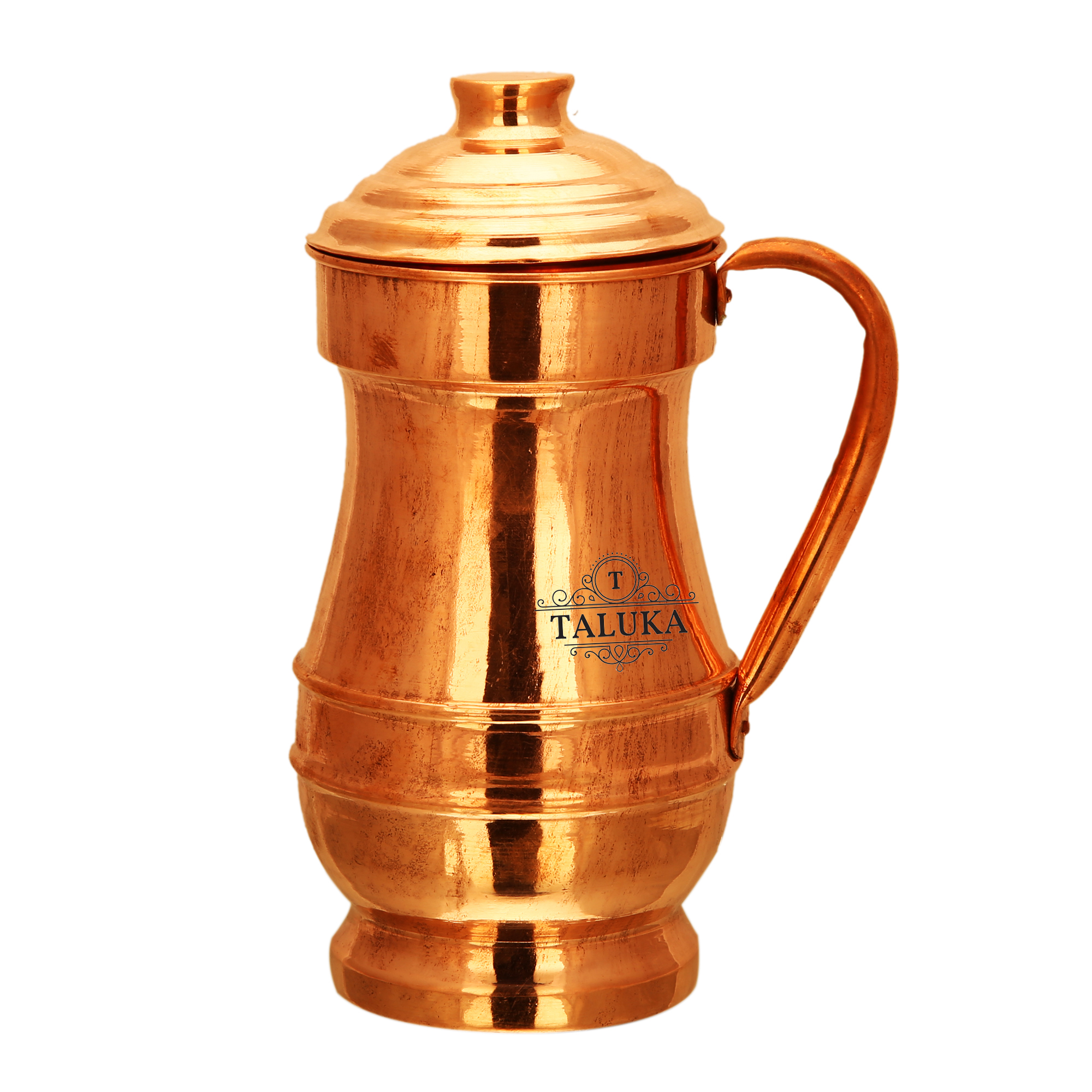 Copper Jug Royal Design Water Pitcher Drinking  Capacity: 1500 ML