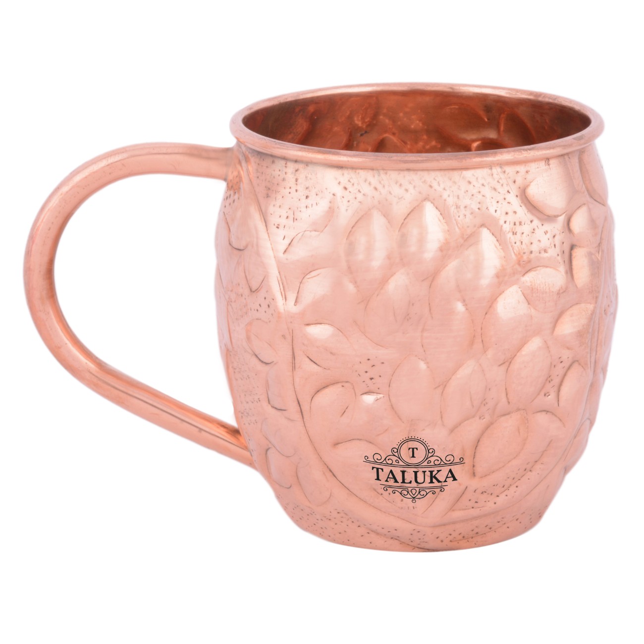 Copper Leaf Design Moscow Mule Wine Beer Mug For Bar Ware Restaurant Home Gift Purpose