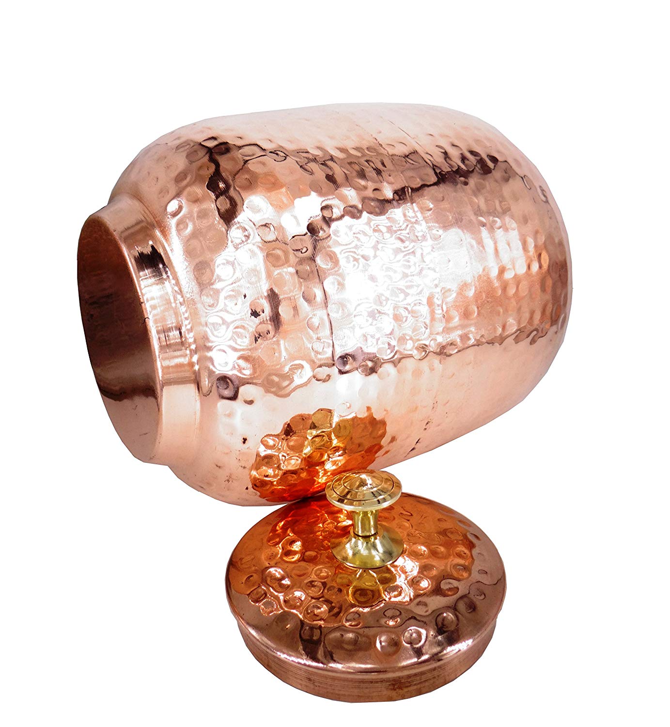 Handmade Copper Hammered Water Pot Dispenser Water Storage Tank 4000 ML