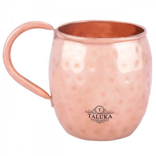 Pure Copper Hammered Moscow Mule Wine Beer Mug For Bar Ware Restaurant Home