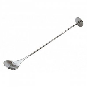 12” Twisted Bar Spoon Kosma Stainless Steel Mixing Spoon with Fork Length Cocktail Spoon 