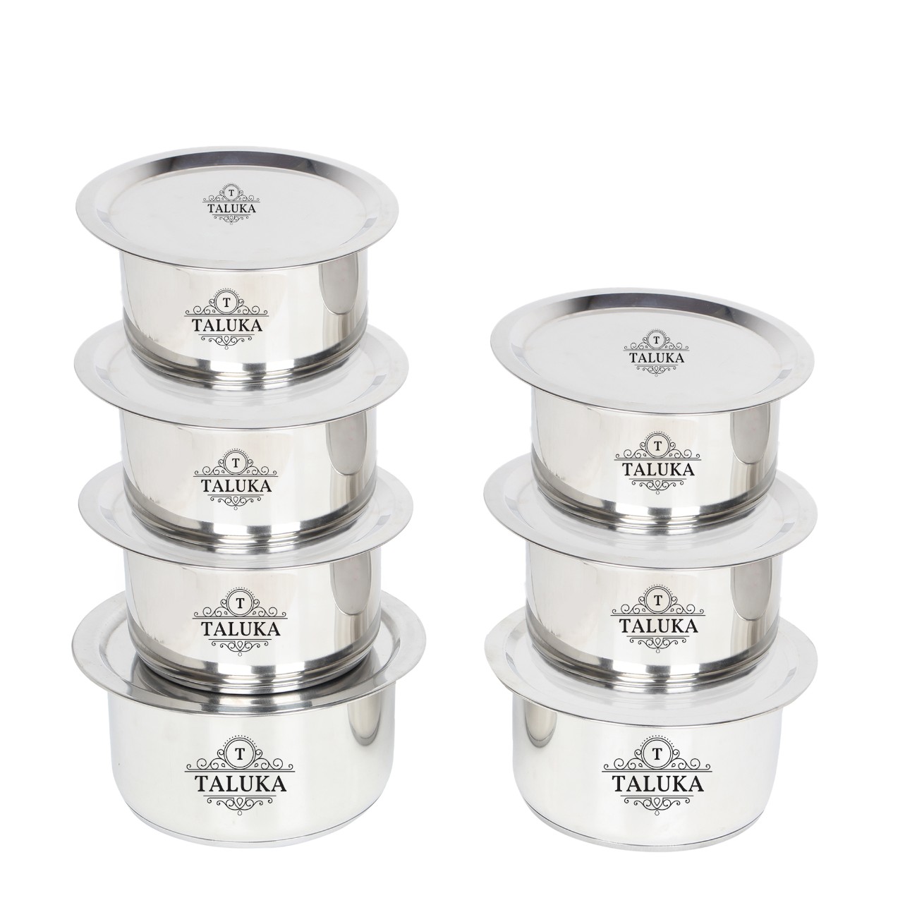 Stainless Steel Induction Friendly Tope Topia / Patila Bhaguna Cooking Set