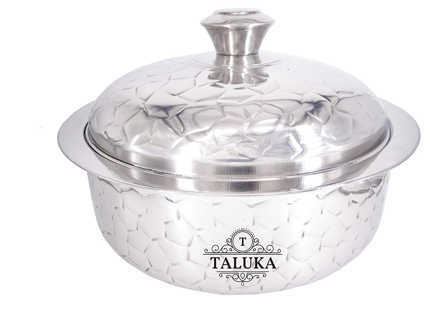 Stainless Steel Insulated Chapati Box Double Wall Hammered Serving Casserole