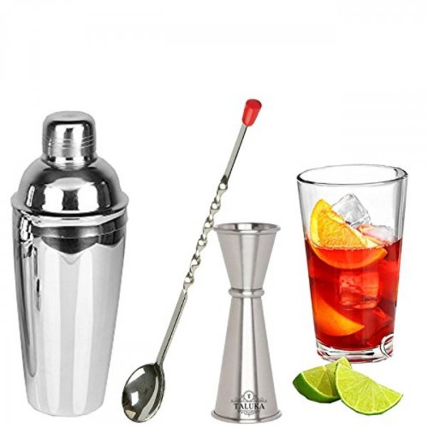 Stainless Steel Wine and Cocktail Bar Set 3 Piece Combination Bar Tools Set