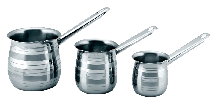 Stainless Steel Coffee Warmer Set of 3, 180 ML || 280 ML || 480 ML Use Hotel Home Restaurant