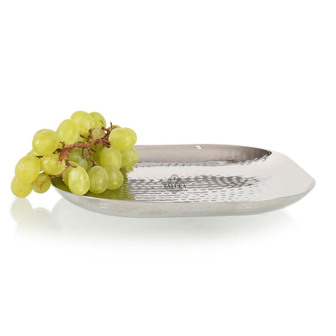 Premium Stainless Steel Hammered Royal Finishing Tray Best for Home | Kitchen | Hotel | Breakfast | Dry Fruits | Fruits
