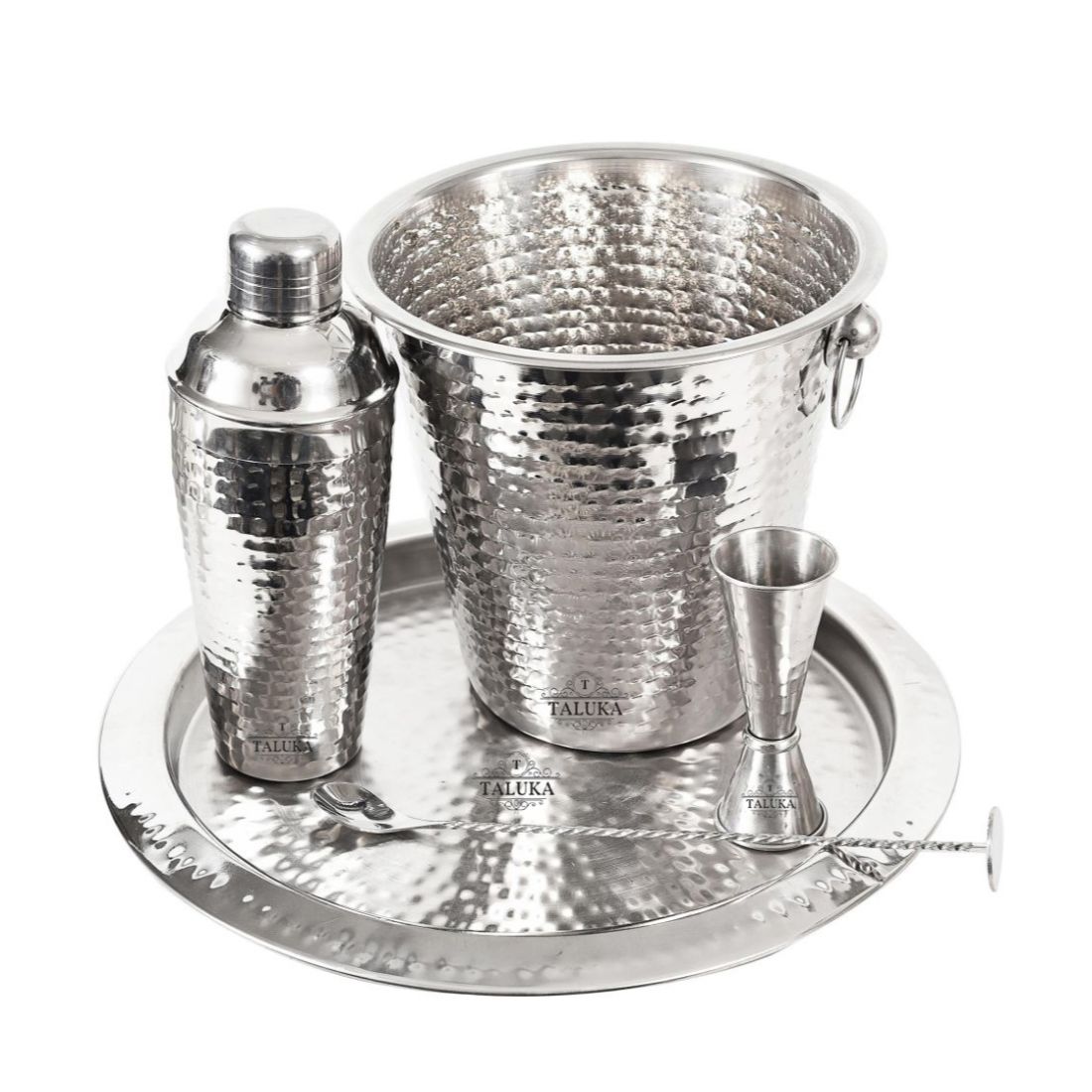 cocktail shaker and ice bucket set