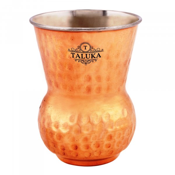 Handmade Copper Hammer Glass Cup/Tumbler