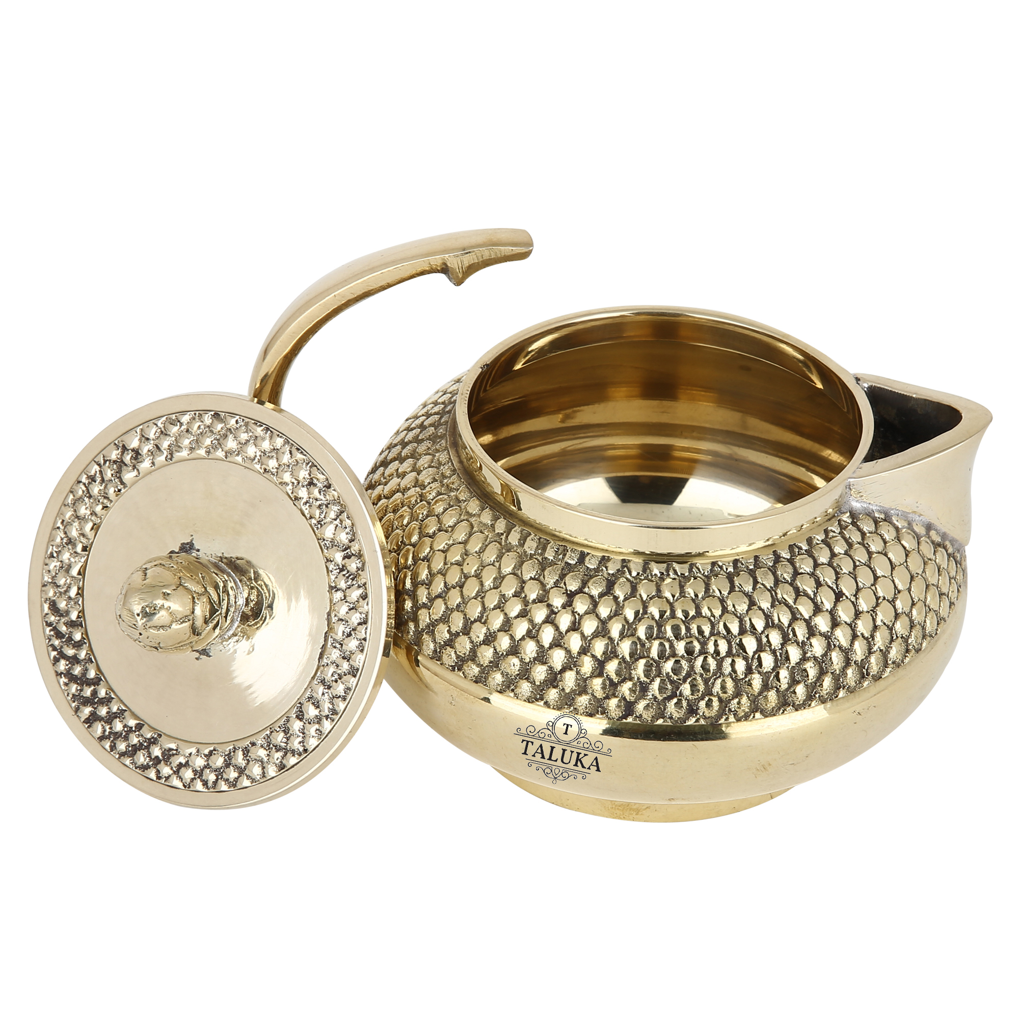Brass Royal Diamond Design Tea Pot Coffee Tea Serving Pot 400 ML Drinking Serving Purpose